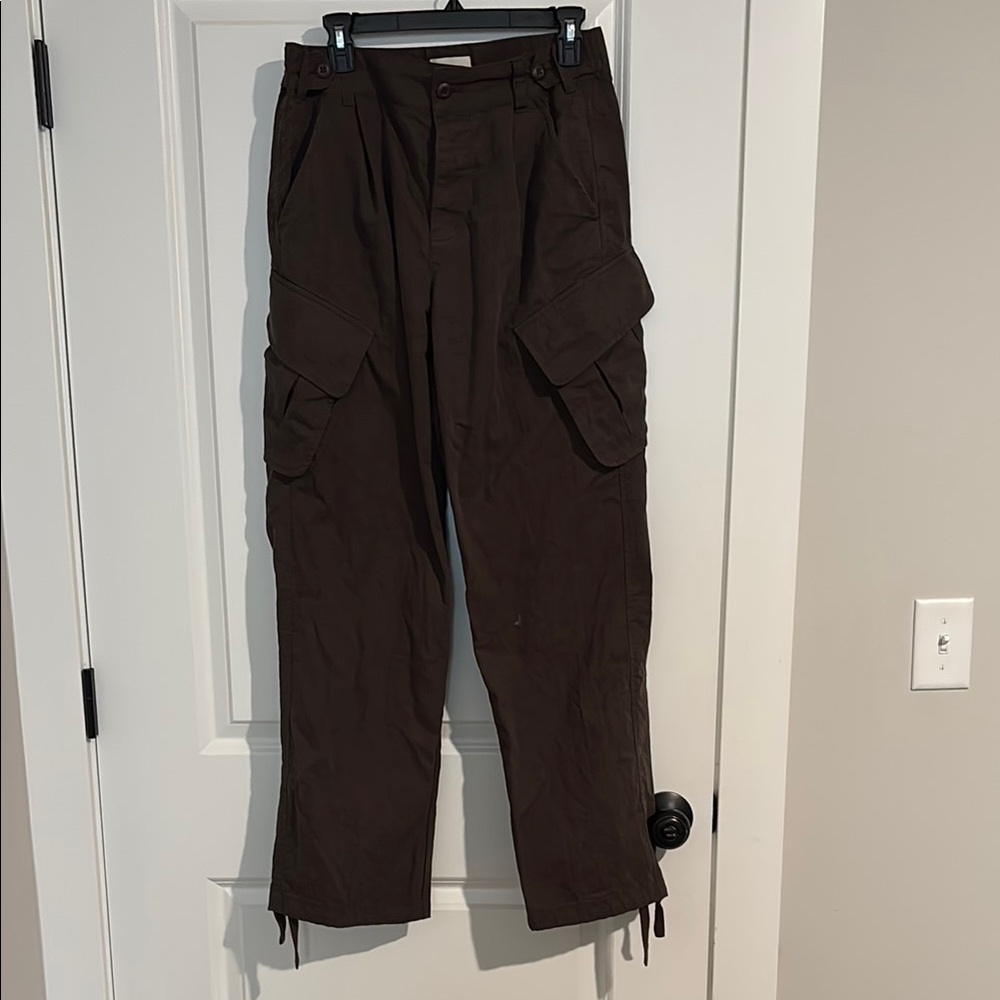 Aime Leon Dore Brown Cargo Pants with Adjustable Hem